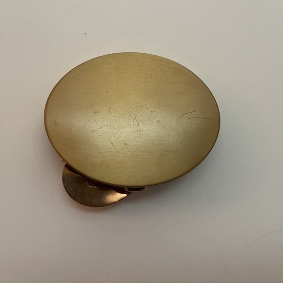 Vintage Sweetheart Compact WW2 Era USMC Military Hat Copper Brass Marines - Picture 16 of 16